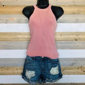 Sleeveless Knit Sweater